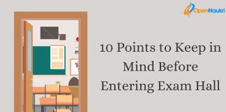 10 Points to Keep in Mind Before Entering Exam Hall