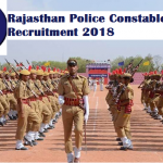 Rajasthan Police Constable Recruitment 2018