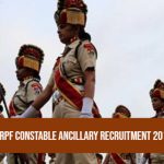 RPF Constable Ancillary Recruitment 2019
