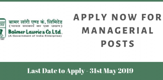 Balmer Lawrie & Co. Recruitment 2019