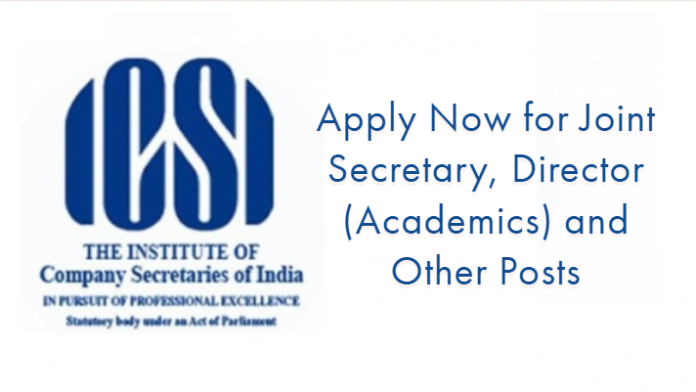 ICSI Recruitment 2019