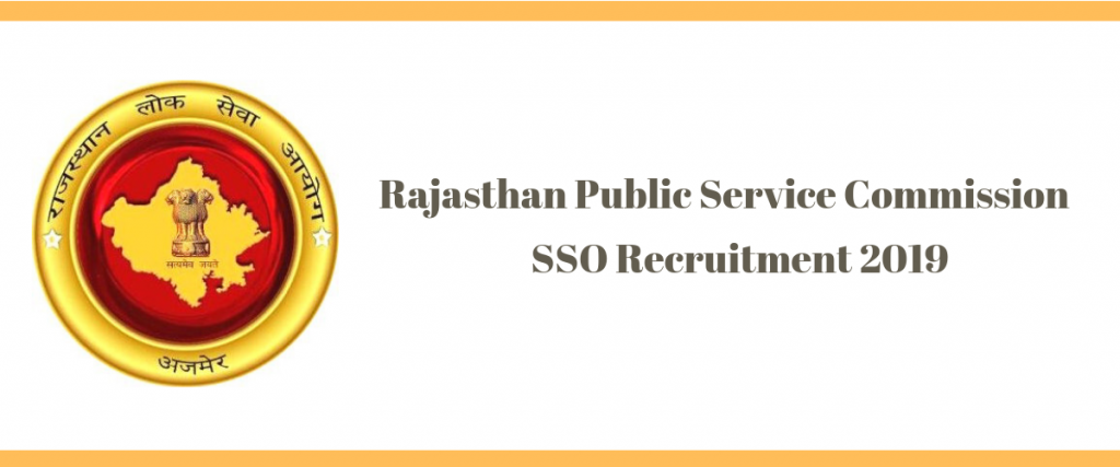 RPSC SSO Recruitment 2019
