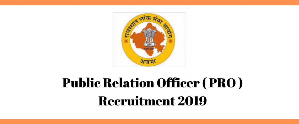 RPSC PRO Recruitment 2019