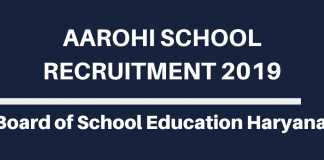 AAROHI SCHOOLRecruitment 2019