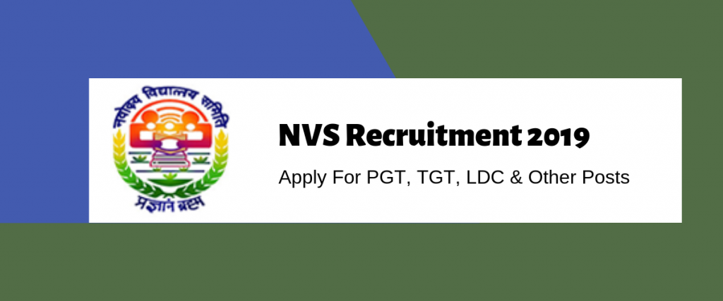 NVS Recruitment 2019