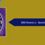 KBC 11 questions and answers