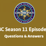 Kaun Banega Crorepati (KBC) Season 11 Episode 19 Questions and Answers