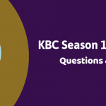 Kaun Banega Crorepati (KBC) Season 11 Episode 20 Questions and Answers
