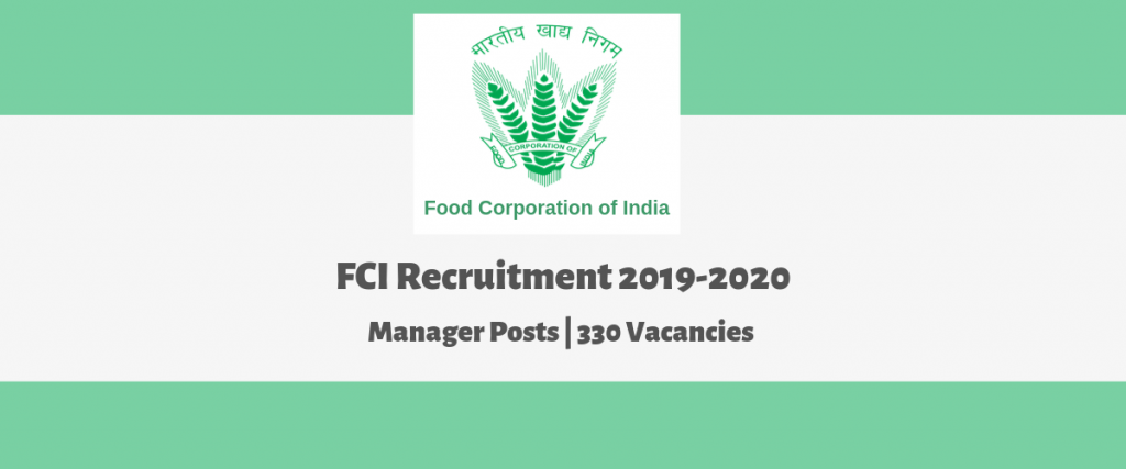 FCI Various Manager Posts Recruitment 2019