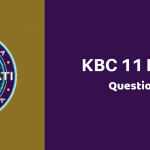 Kaun Banega Crorepati (KBC) Season 11 Episode 33 Questions and Answers