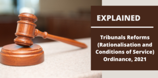 Tribunals Reforms Ordinance 2021